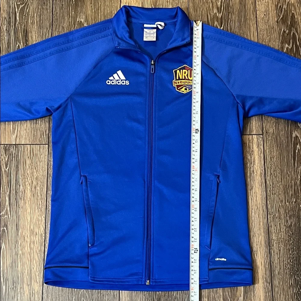 Adidas NRU New River United Soccer Zip Up Royal Blue Track Jacket Men’s Medium